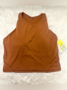 all in motion Rust Brown Cropped Tank Top